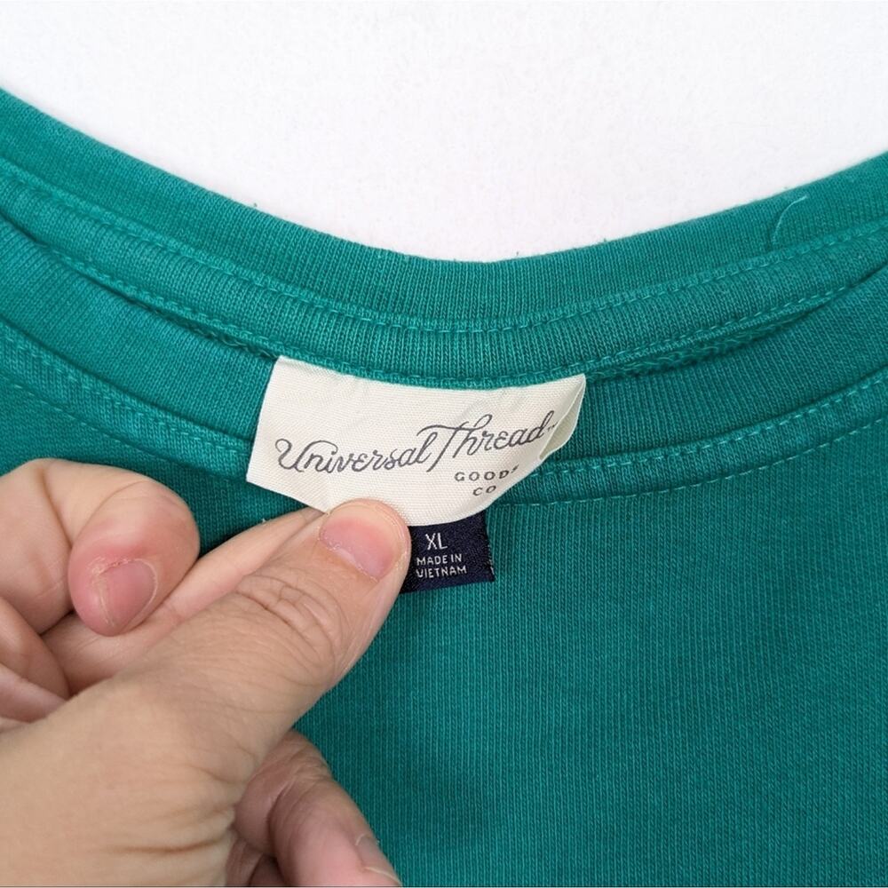 Universal Thread Acacia Leaf Long Sleeve Pocket French Terry Pullover Size XL - Picture 5 of 6